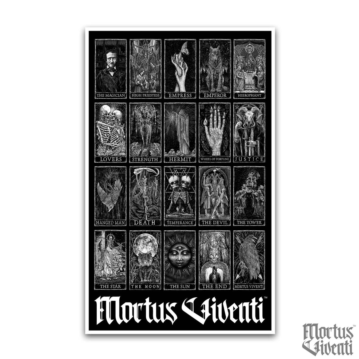 Tarot Card Collection 11x17 Tarot Card Poster Print – Mortus Viventi