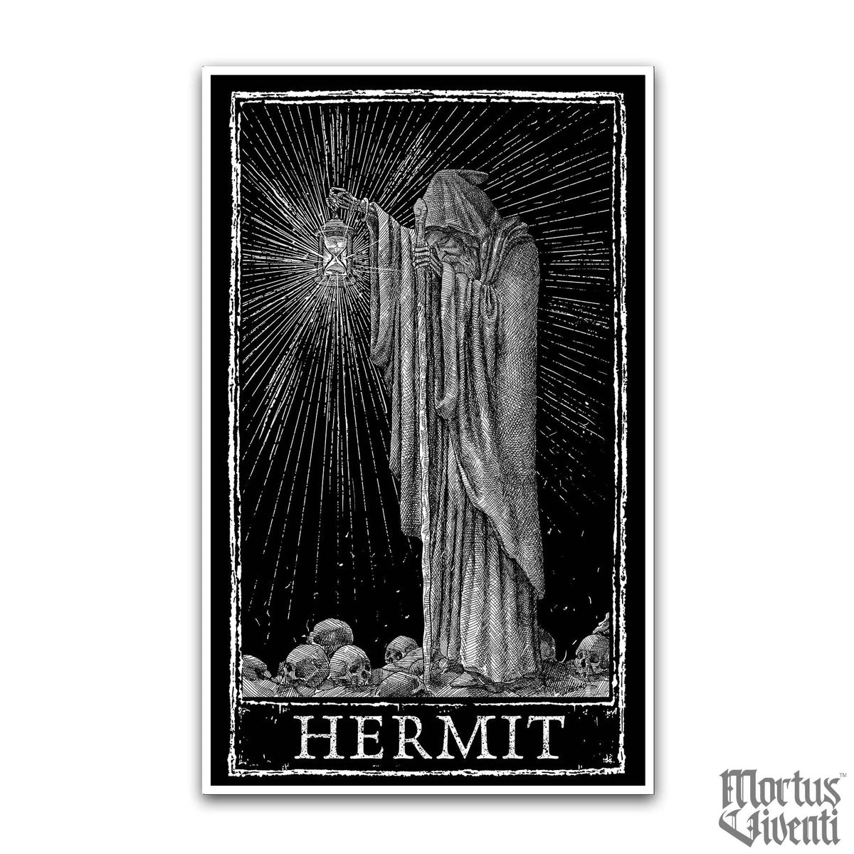 hermitページ The Hermit 11x17 Tarot Card Poster Print – Mortus Viventi