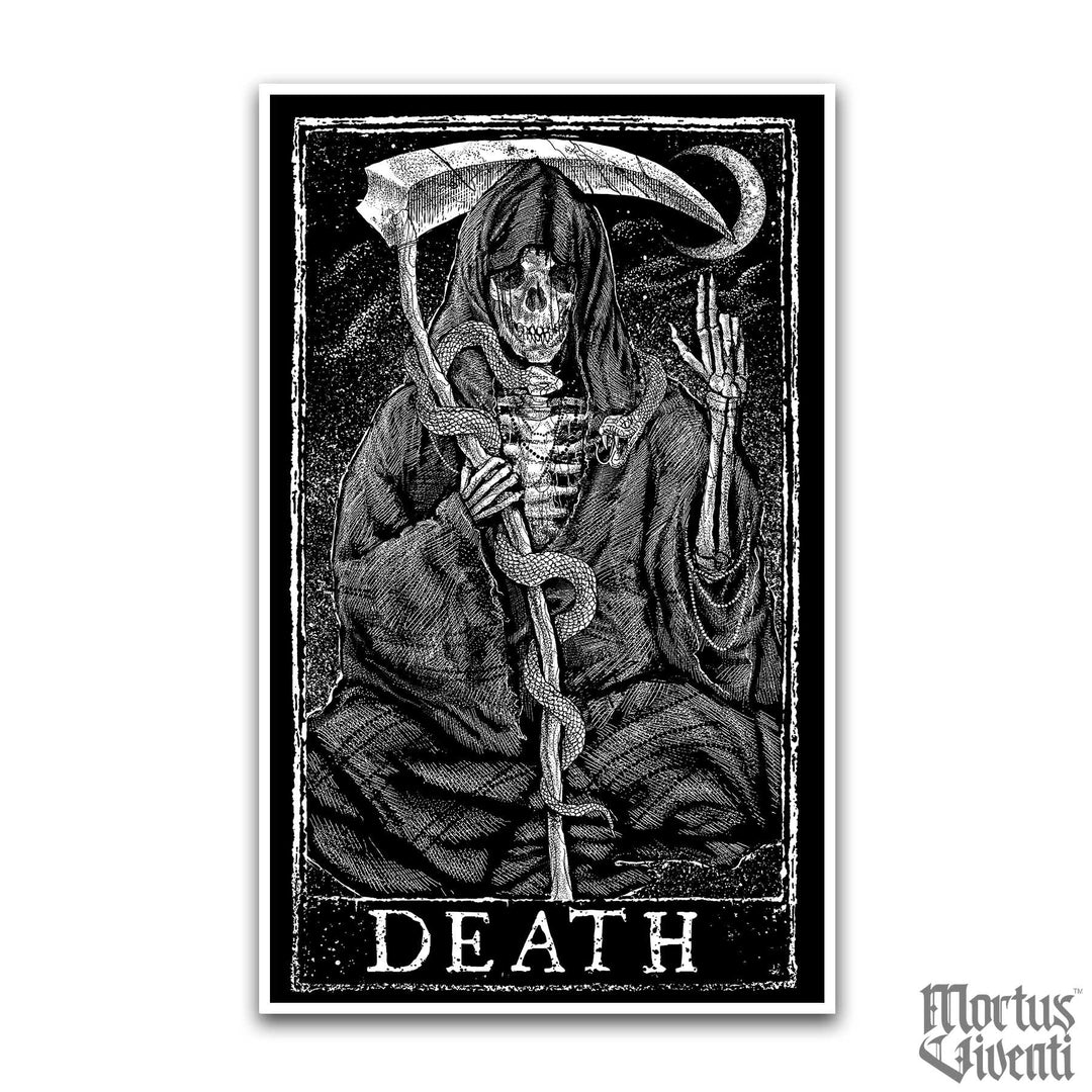 Death 11x17 Tarot Card Poster Print – Mortus Viventi