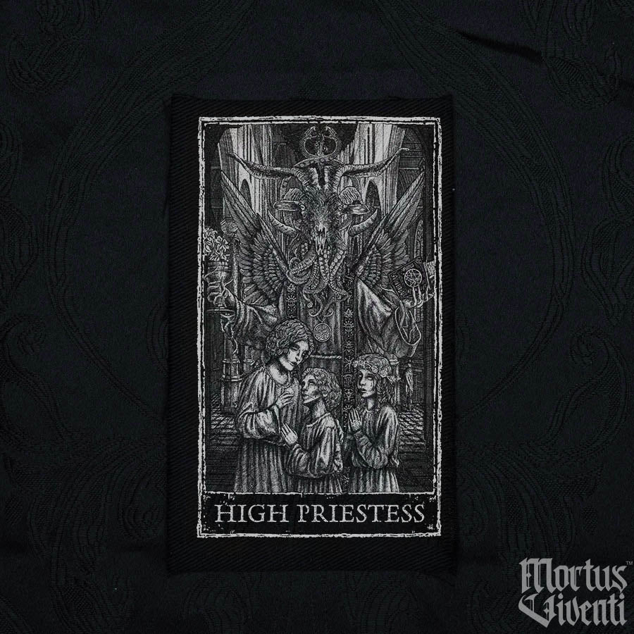 High Priestess Tarot Card Large Patch – Mortus Viventi